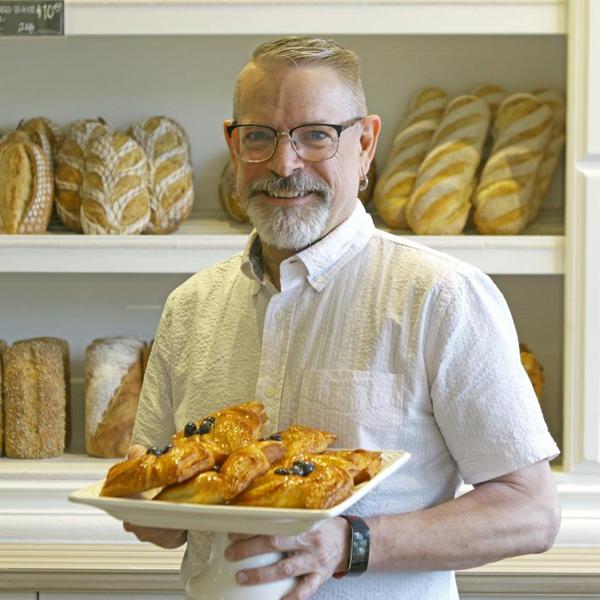 Paul Aboud at Hearthstone Bakery